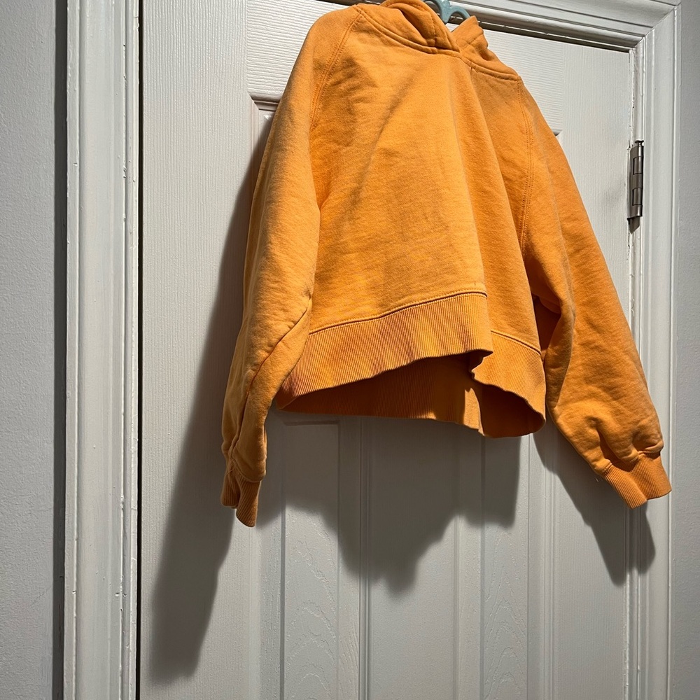 Zara Unisex Vibrant Orange Hoodie Sweatshirt